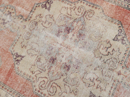 Hand Made Rug 4x7, Rustic Bohemian Carpet, Turkish Hand Knotted Decor