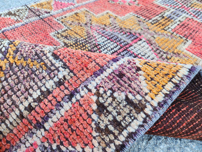 2x8 Mini Herki Runner, Home Rustic Decor, Kitchen Decor, Up Cycled Wool Rug