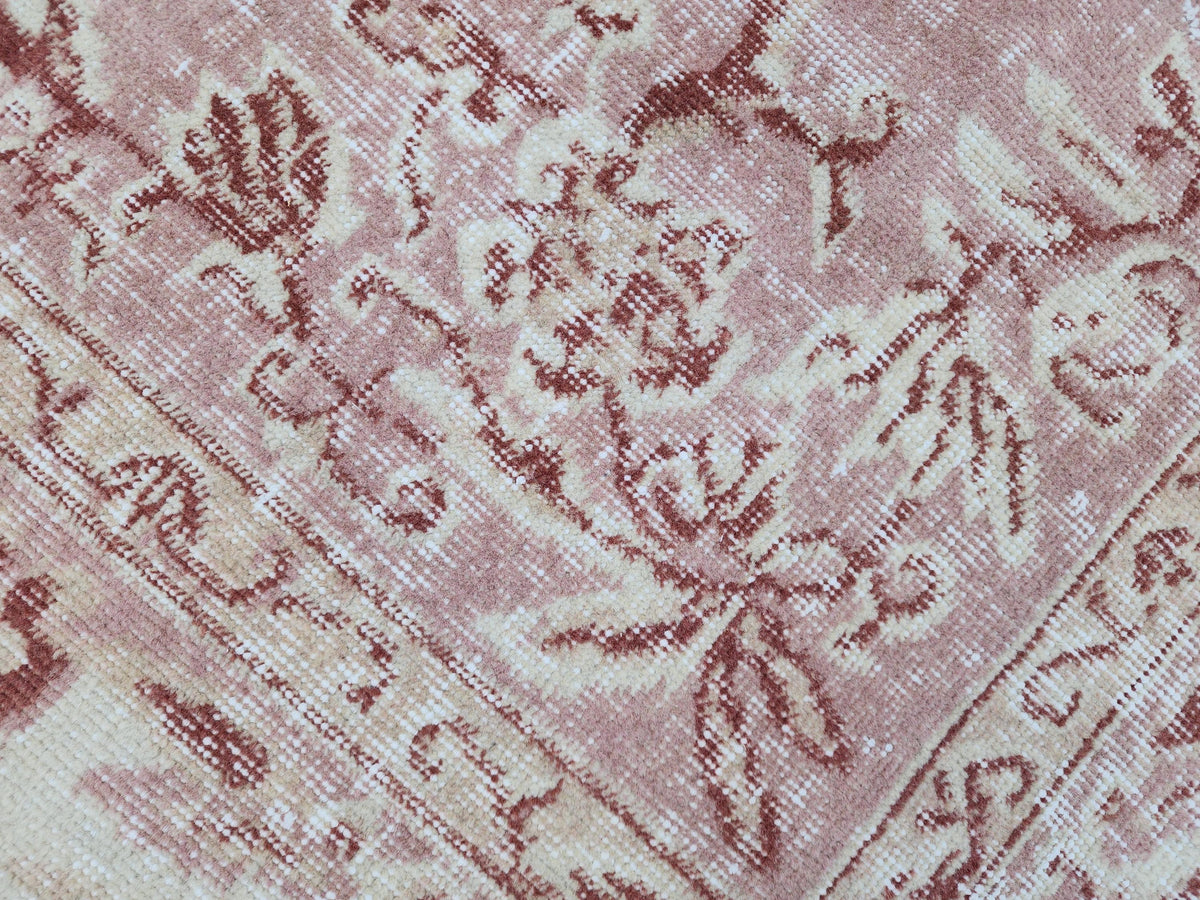 Turkish Area Rug 5x8, Hand Knotted Oriental Wool, Living Room Boho Decor