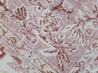 Turkish Area Rug 5x8, Hand Knotted Oriental Wool, Living Room Boho Decor