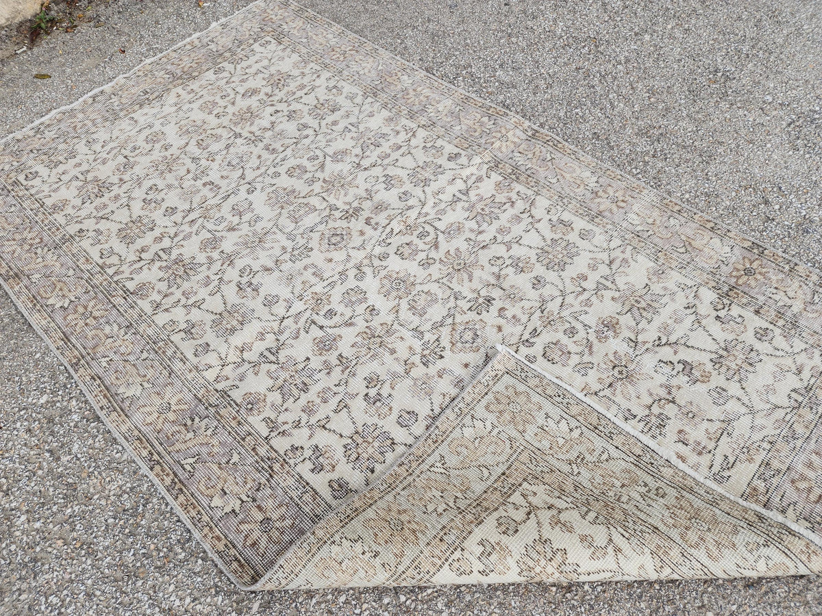 4x6 Oushak Rug: Hand Knotted Turkish Wool Area Rug
