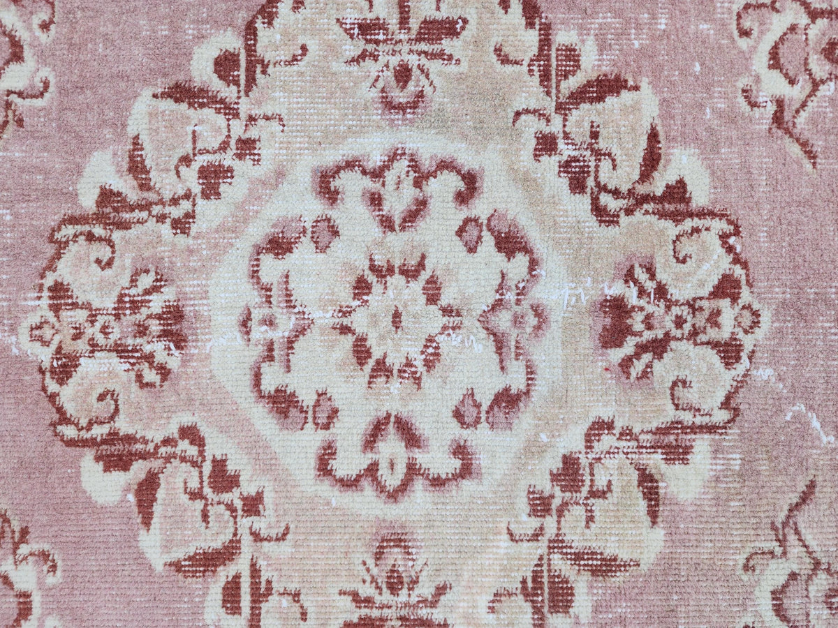Turkish Area Rug 5x8, Hand Knotted Oriental Wool, Living Room Boho Decor