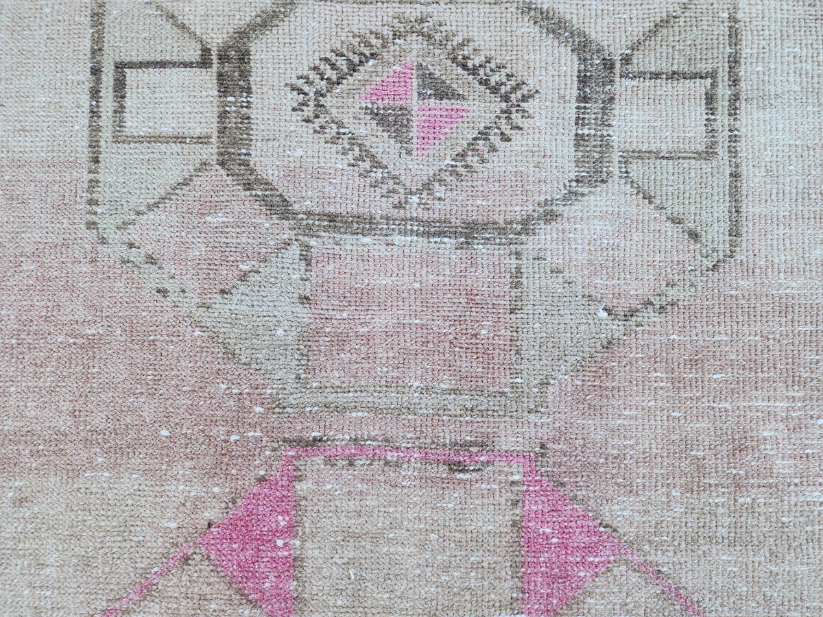 3x13 Neutral Turkish Rug,  Kitchen Decor, Home Hallway Decor, Beige Runner
