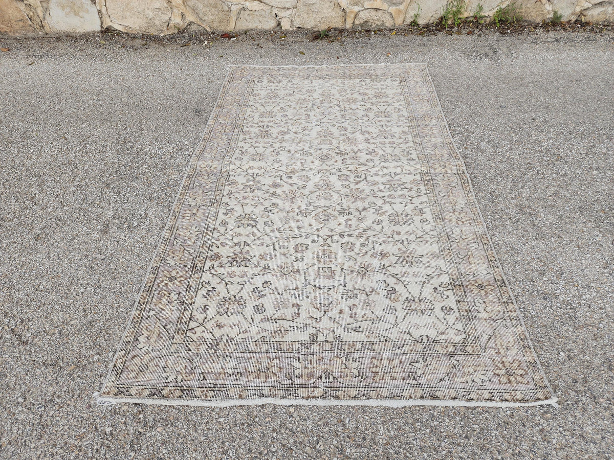 4x6 Oushak Rug: Hand Knotted Turkish Wool Area Rug