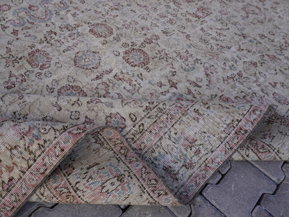 Handwoven Rug 6x9, Wool & Cotton Turkish Rug, Living Room Decor