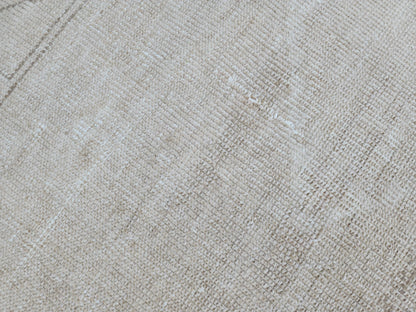 Muted Beige Runner Rug 3x12, Turkish Home Decor Wool Carpet, Hallway Decor