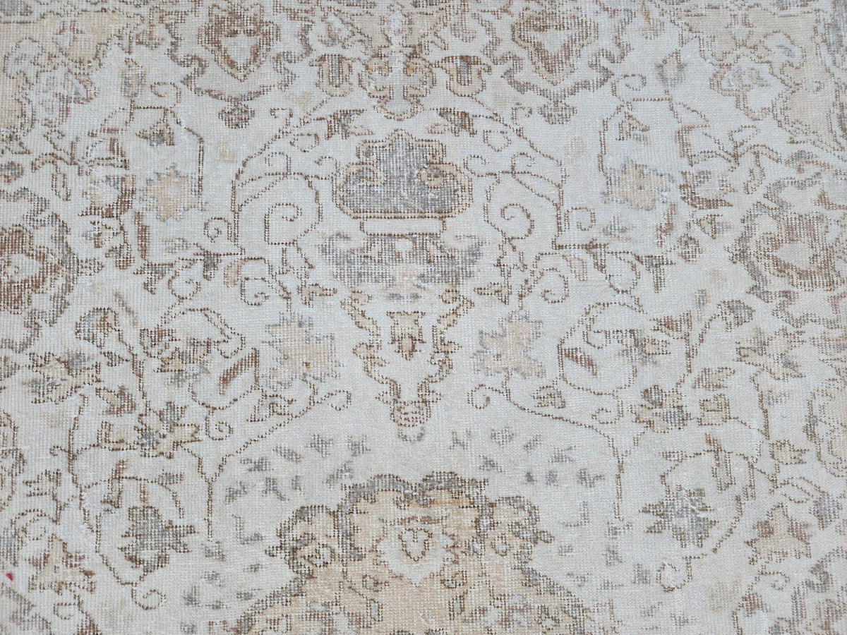 Neutral Rug 5x9, Isparta Wool HandCrafted, Dining Room Decor