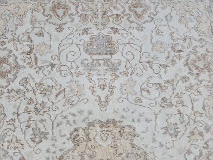Neutral Rug 5x9, Isparta Wool HandCrafted, Dining Room Decor