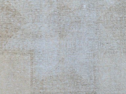 Hand Made Runner Rug 2.7 x 11.4 ft, Turkish Neutral Muted Wool Runner, Kitchen Runner
