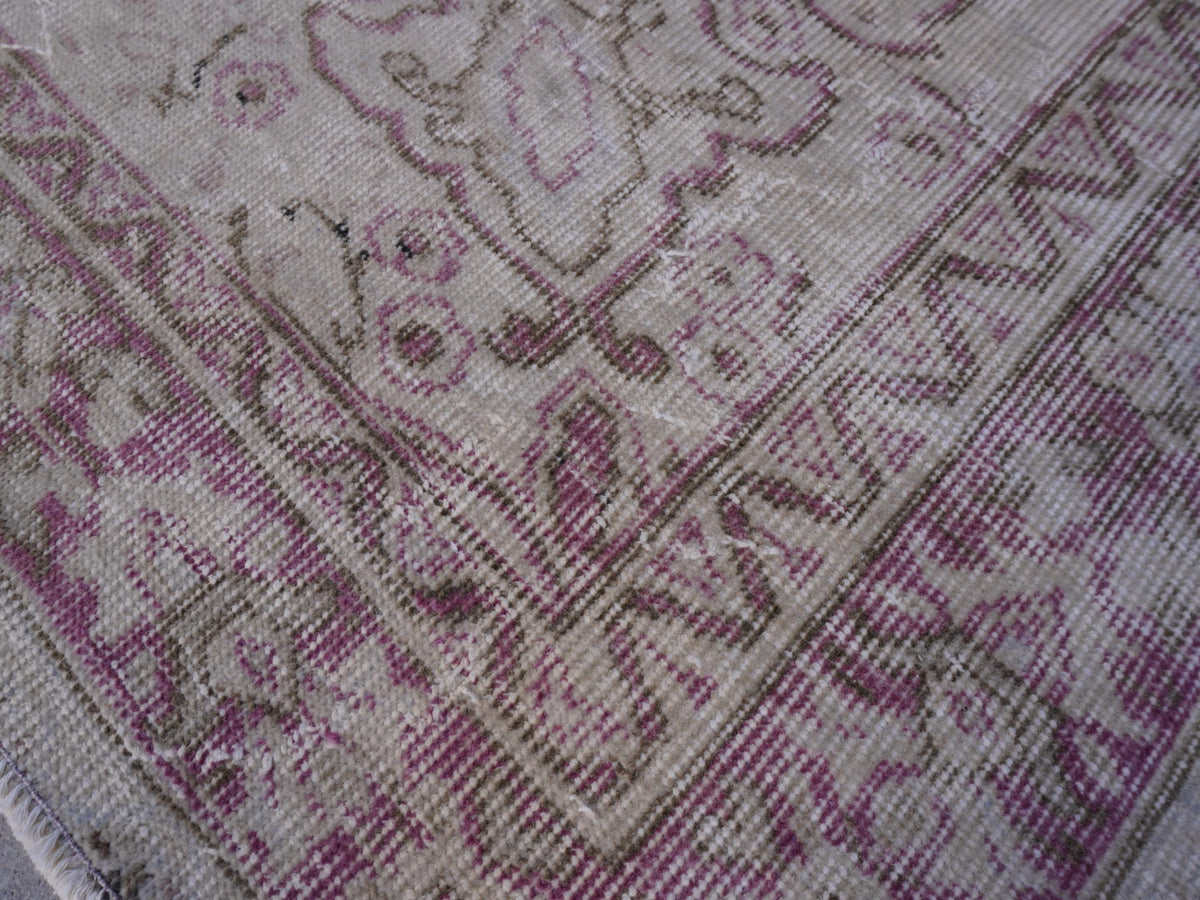 6x10 Neutral Area Rug, Bohemian Home Decor, Beige Hand Made