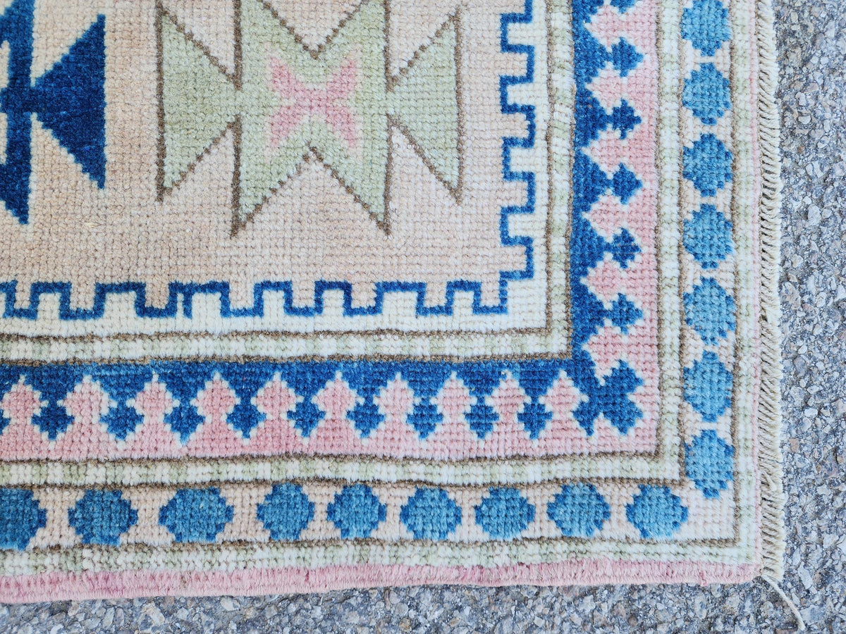5x8 Neutral Wool Area Rug, Hand Made Turkish Area Carpet, Home Living Room Decor