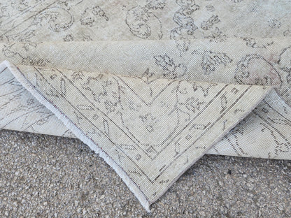 Oushak Rug 5x9: Turkish Wool Bohemian Design, Rustic Farmhouse Decor