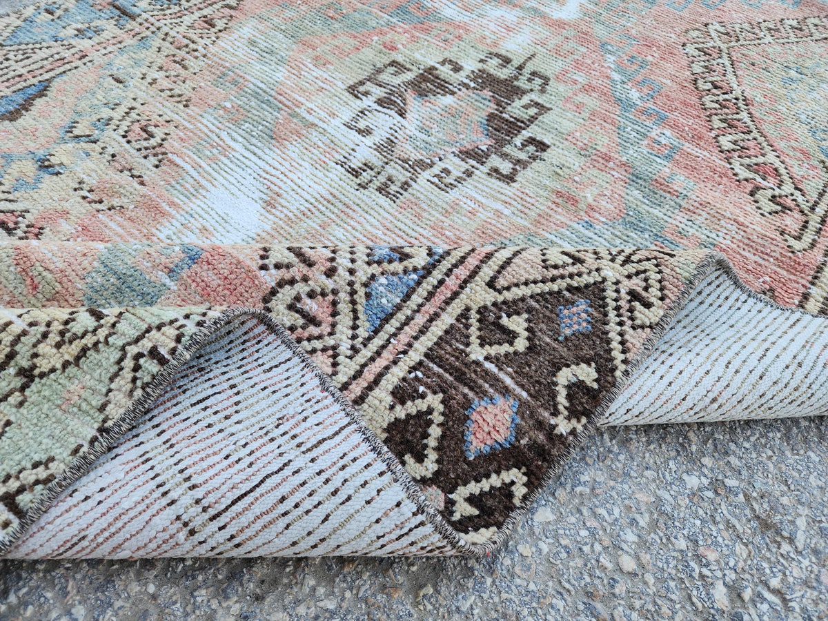 Anatolian Rug 3x7, Turkish Hand Knotted Rustic Decor, Oriental Boho Decor