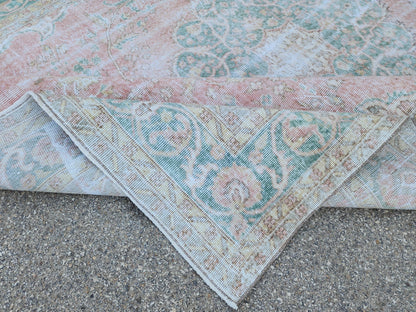 Oushak Rug 8x11: Hand-knotted Turkish Wool, Large Home Decor