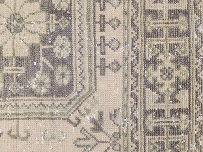Hallway Runner Rug 2x11 Turkish Hand Made Brown Wool Carpet, Kitchen Area Decor
