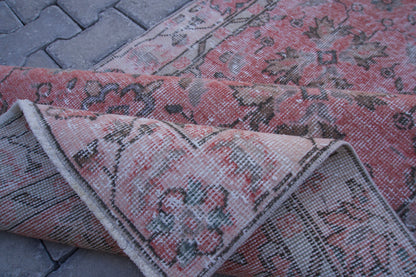 Boho Wool Rug 3x6: Home Decor, Oriental Rustic Carpet, Red Wool