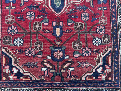 Hand Knotted Rustic 3x9: Persian Antique Red, Home Decor