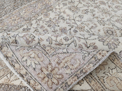 4x6 Oushak Rug: Hand Knotted Turkish Wool Area Rug