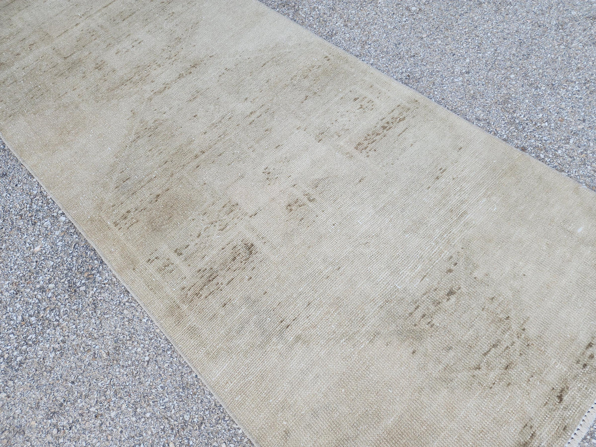 Neutral Runner Rug 3x12, Eco Friendly, Bohemian Home Decor, Up Cycled Wool