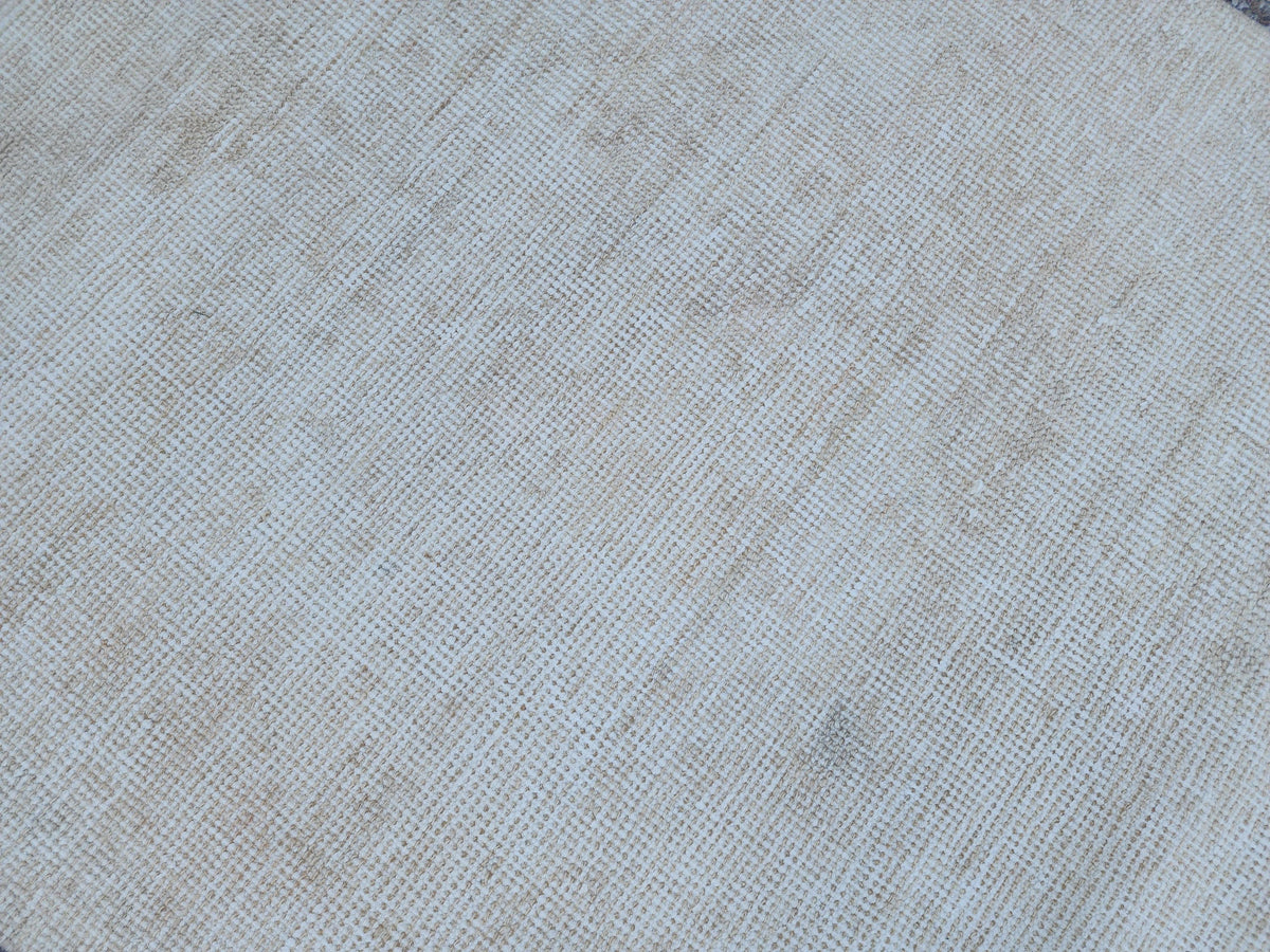 3x11 Neutral Muted Runner Rug, Hand Knoted Rustic Decor, Eco Friendly