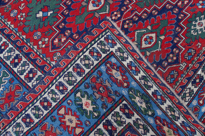 Vintage Kilim Rug 7x9: Hand Woven Oriental Design, Boho Oriental Soumak Carpet