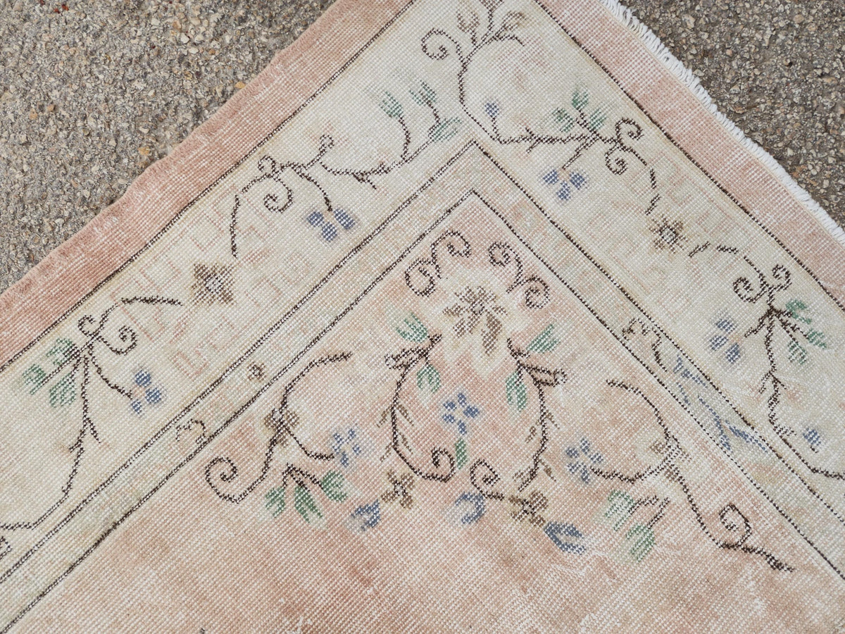 6x9 Neutral Turkish Rug, Hand Made Area Carpet, Bohemian Living Room Decor