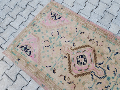 3x10 Wool Runner Rug, Hand Knotted, Hallway Home Decor