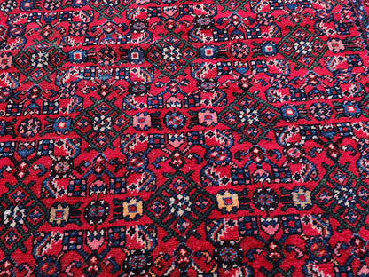 Vintage Oushak Rug 4x6: Handwoven Wool Turkish Rug