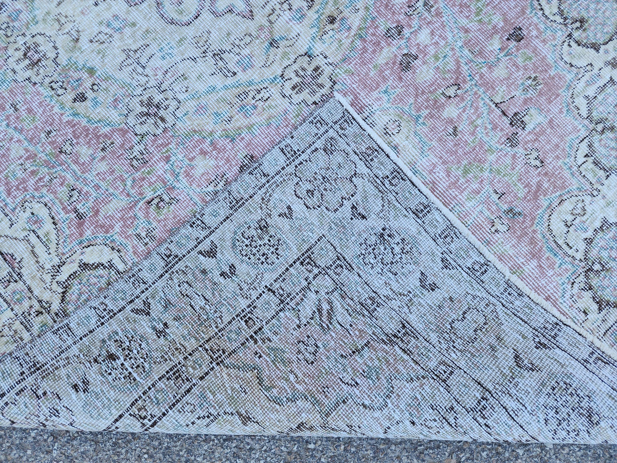 5x8 Neutral Rug, Turkish Hand Made, Boho Home Decor