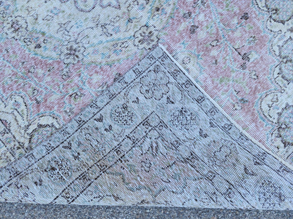5x8 Neutral Rug, Turkish Hand Made, Boho Home Decor