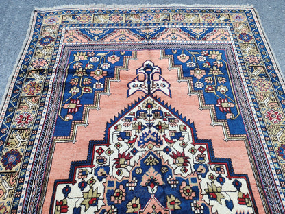 Hand Knotted Turkish Oushak Rug 6x11: Wool Area Rug