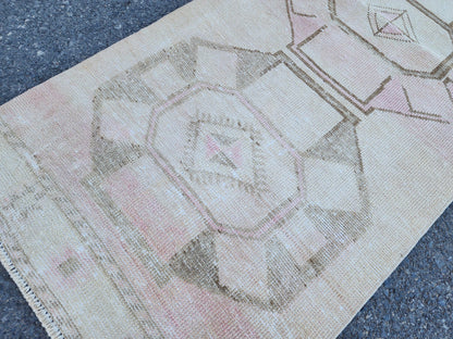 Hand Made Runner 2x13, Home Kitchen Decor, Oriental Boho Rug, Gift For Her, Farmhouse Decor