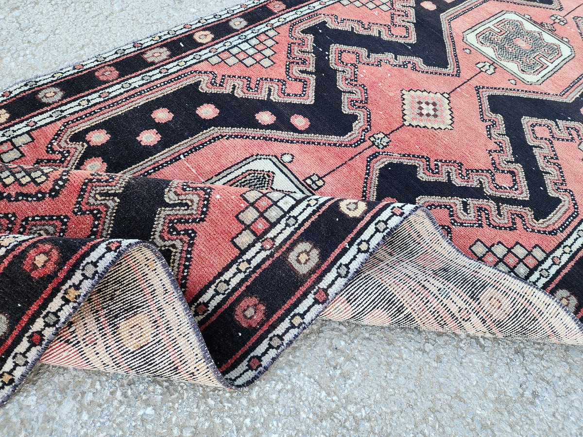 3x9 Hallway Runner Rug: Hand Knotted, Rustic Decor