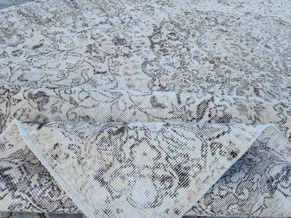 Oushak Rug 6x10, Home Living Room Decor, Turkish Boho Carpet
