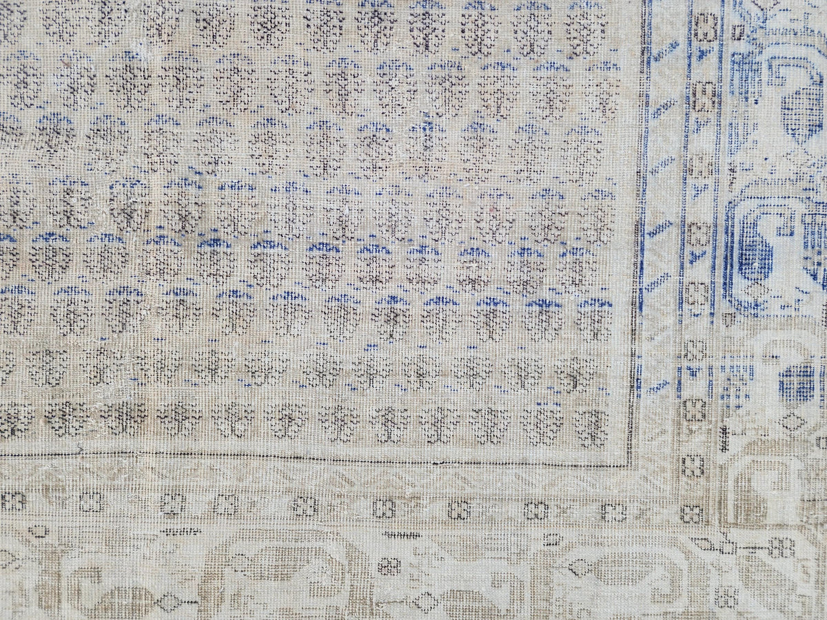 6x9 Antique Muted Rug: Turkish Hand Knotted, Farmhouse Soft Rug