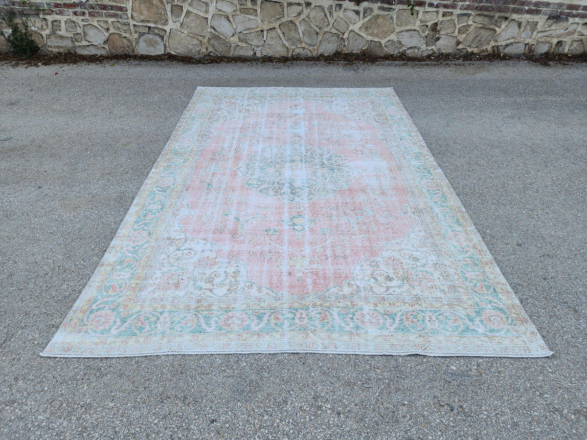 Oushak Rug 8x11: Hand-knotted Turkish Wool, Large Home Decor