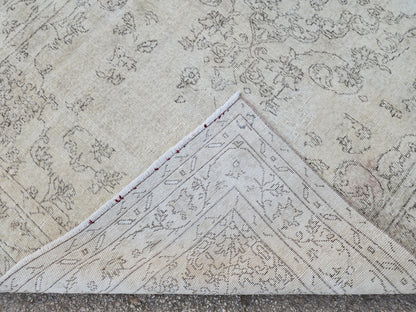 Oushak Rug 5x9: Turkish Wool Bohemian Design, Rustic Farmhouse Decor