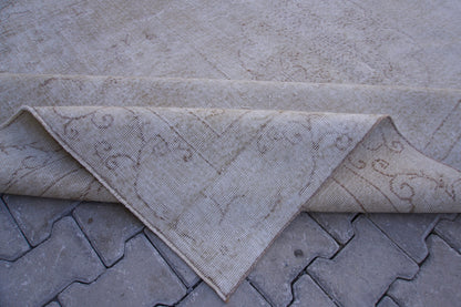 6x10 Turkish Neutral Rug: Beige Wool Oriental Rug, Living Room Hand Knotted Carpet