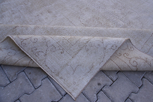 6x10 Turkish Neutral Rug: Beige Wool Oriental Rug, Living Room Hand Knotted Carpet