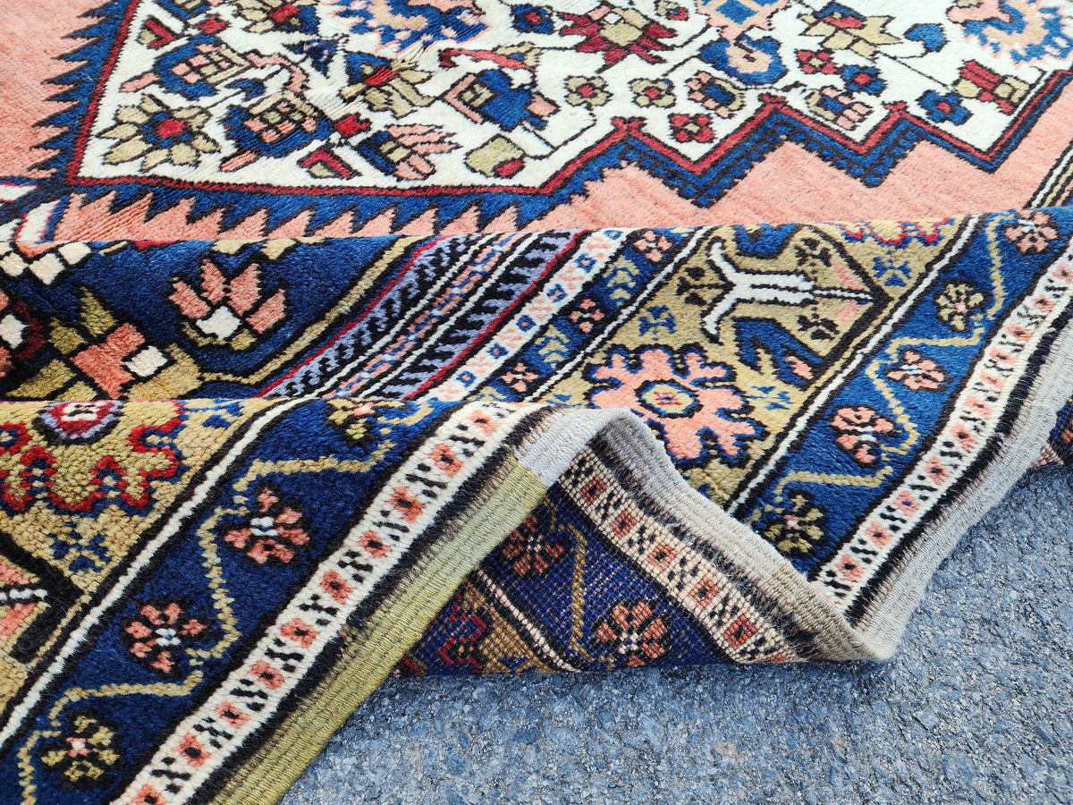 Hand Knotted Turkish Oushak Rug 6x11: Wool Area Rug