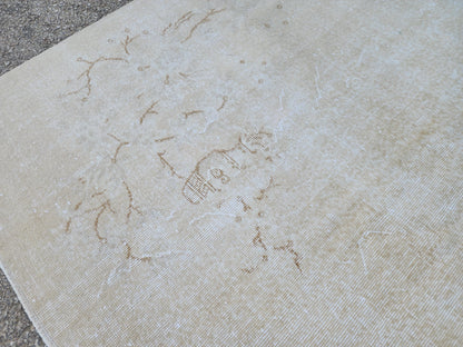 Muted Rug 7x10, Oriental Hand Made Rustic Decor, Turkish Bohemian Carpet