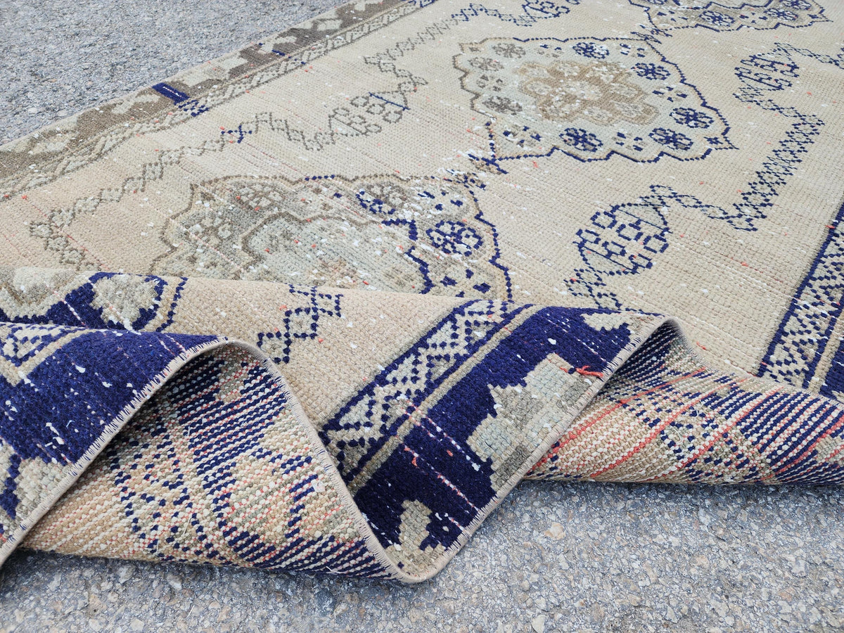 3x10 Geometric Runner Rug, Home Hallway Decor Runner, Rustic Boho Decor, Turkish hand Made
