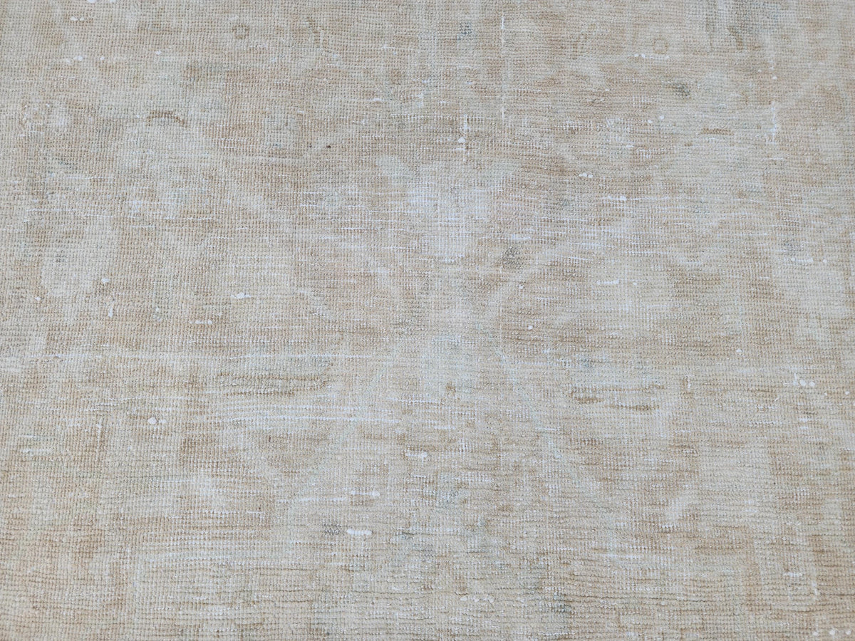 Neutral Muted Runner Rug 3x10, Bohemian Home Decor, Turkish Hand Made Carpet, Beige Color