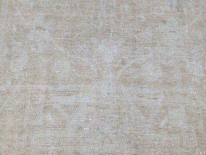 Neutral Muted Runner Rug 3x10, Bohemian Home Decor, Turkish Hand Made Carpet, Beige Color