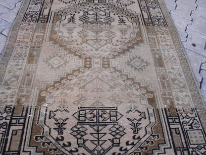 Vintage Neutral Runner Rug 3x11 ft - sku 1572