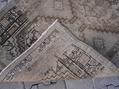 Vintage Neutral Runner Rug 3x11 ft - sku 1572