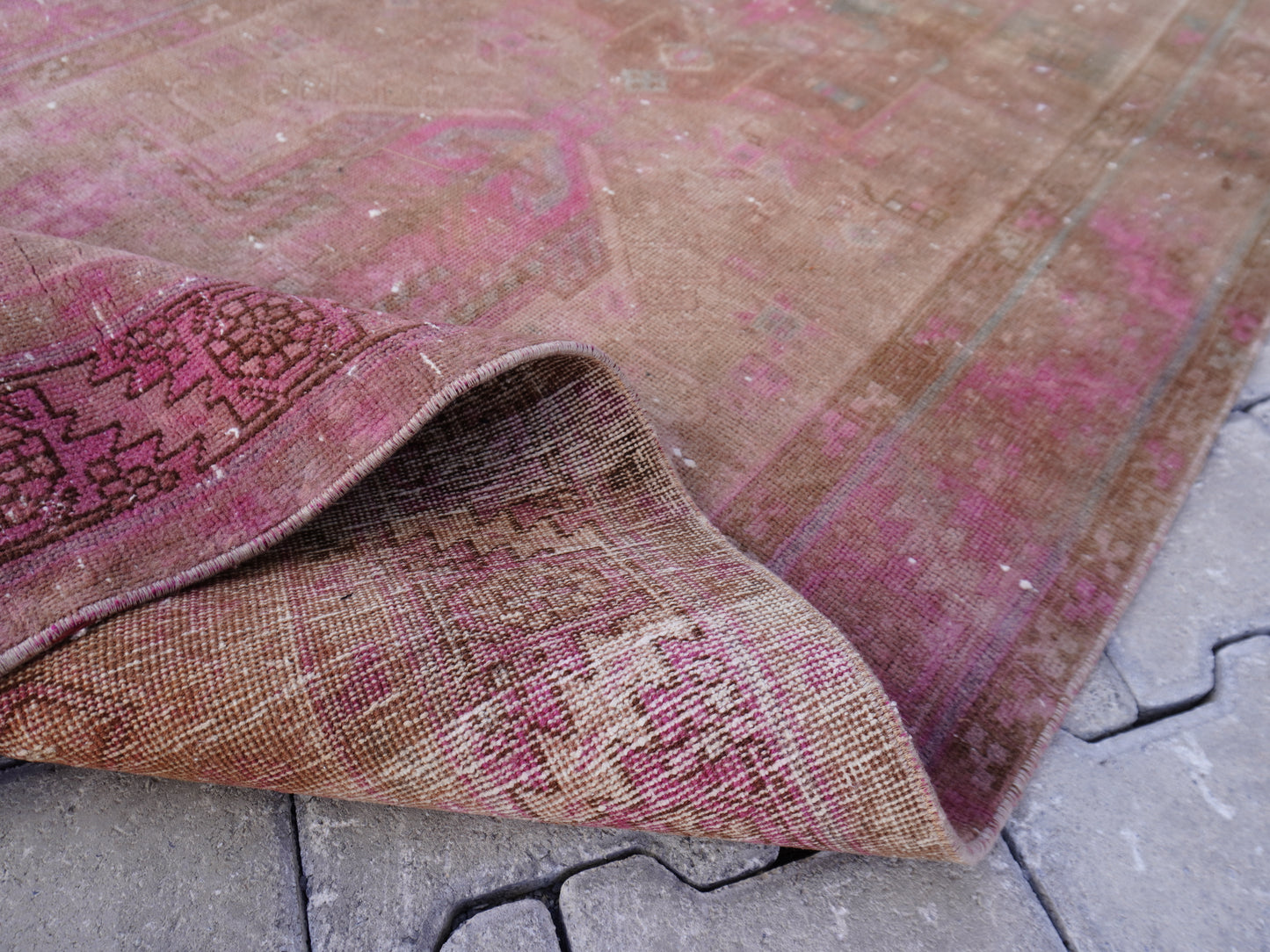Vintage Runner Rug Pink 3x11 ft - sku 1595