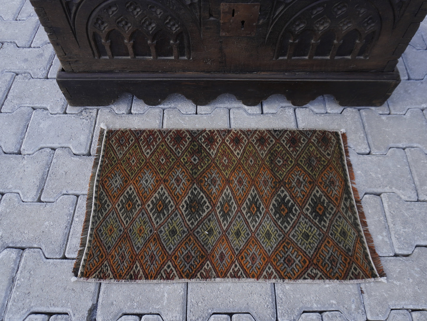 Hand Knotted Doormat 2x3 ft - skuy73