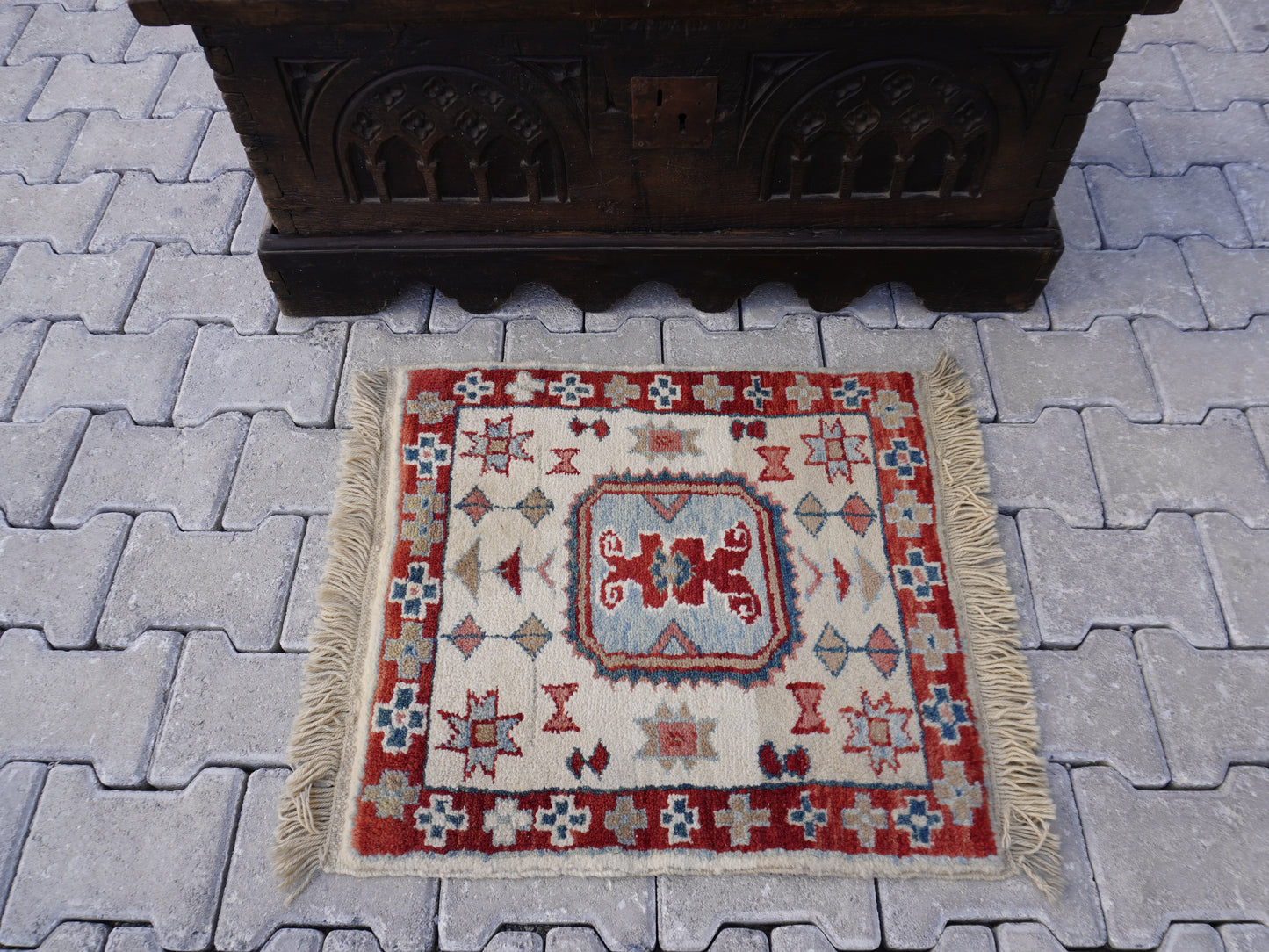 Hand Knotted Doormat 2x3 ft - skuy82