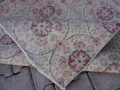 Turkish Wool Neutral Small Rug 4x7 ft - sku 994
